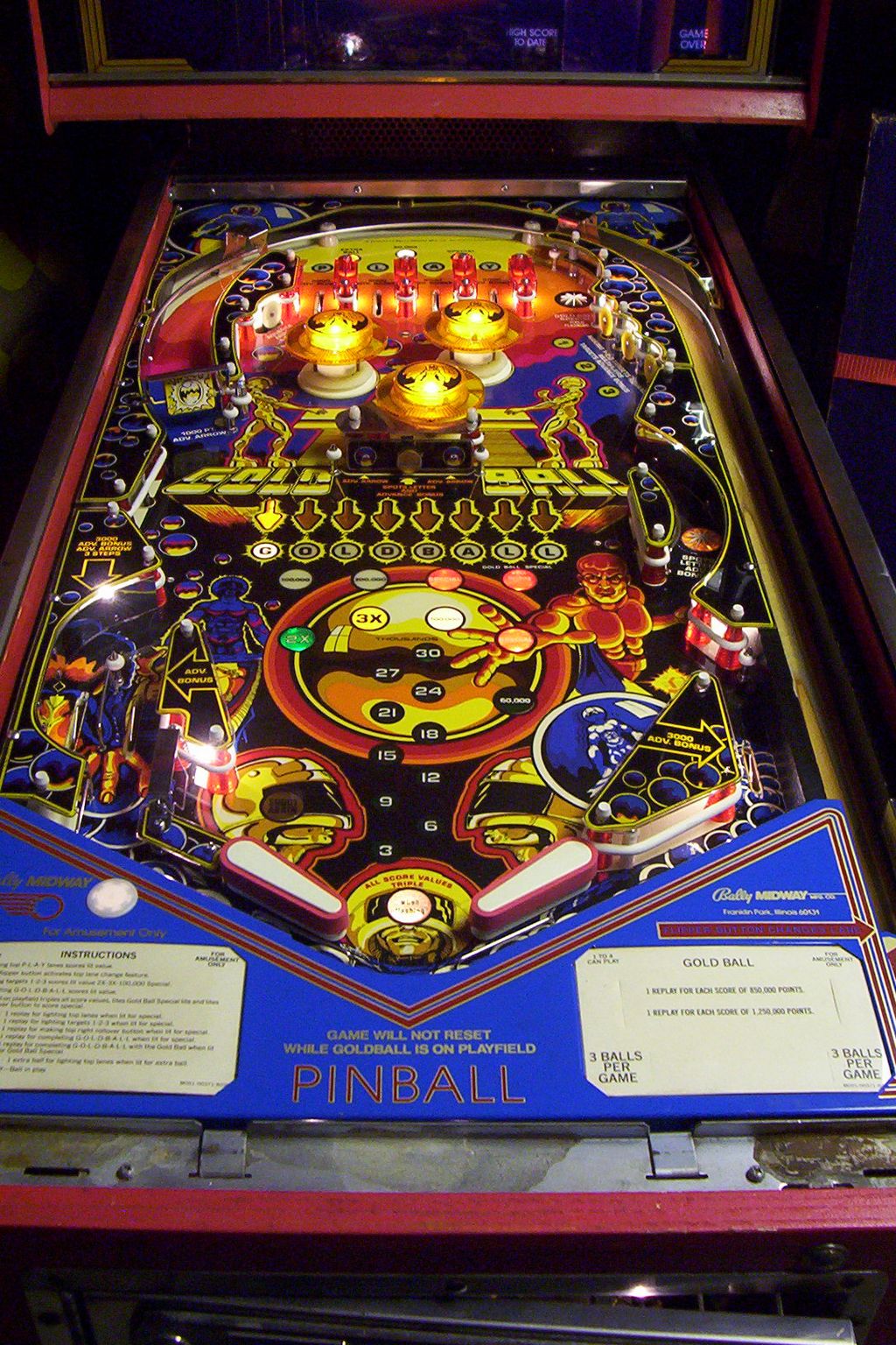 Bally Goldball Gold Ball pinball machine collector buying