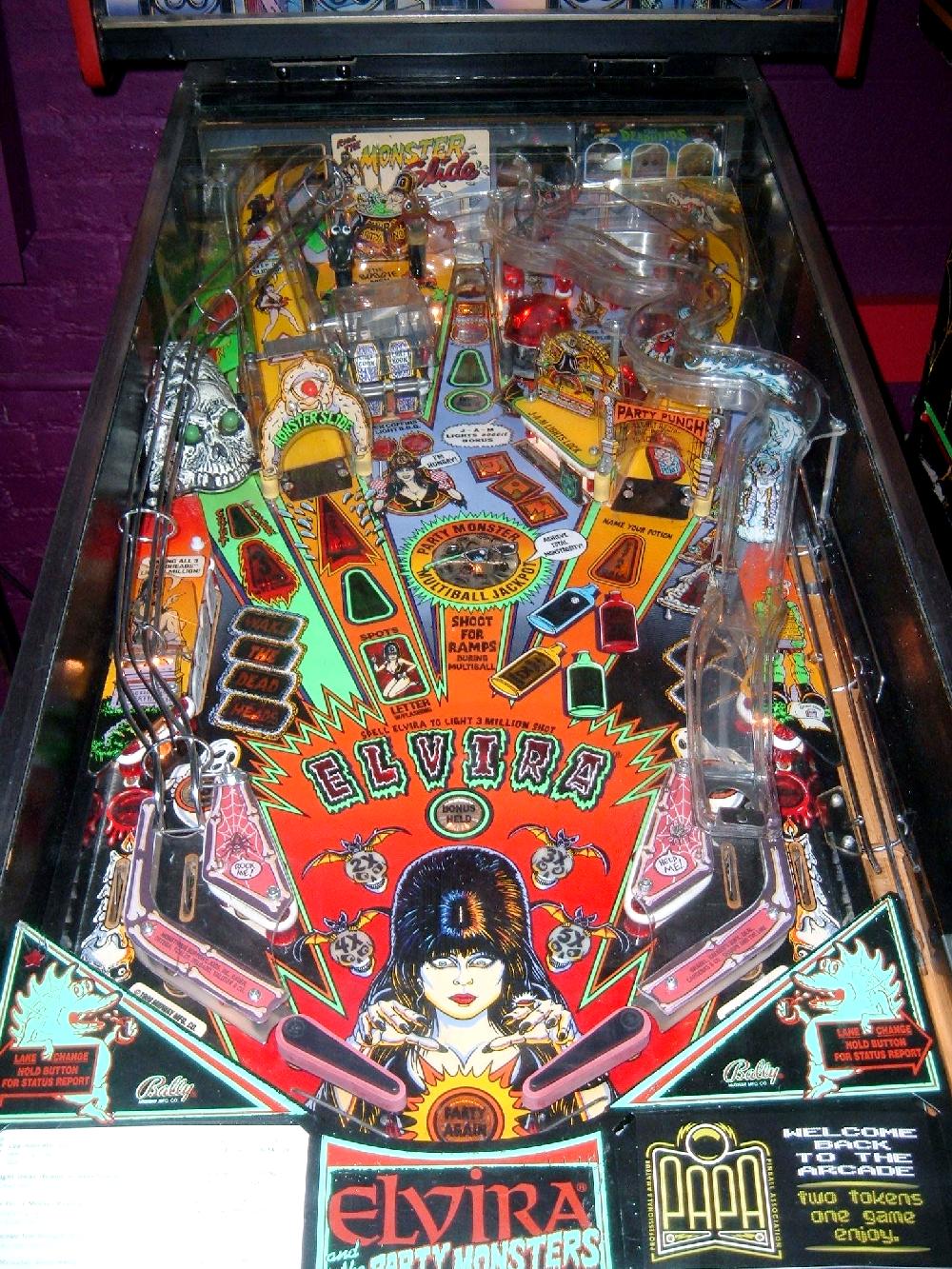 Bally Elivra and the Party Monsters pinball collector buying