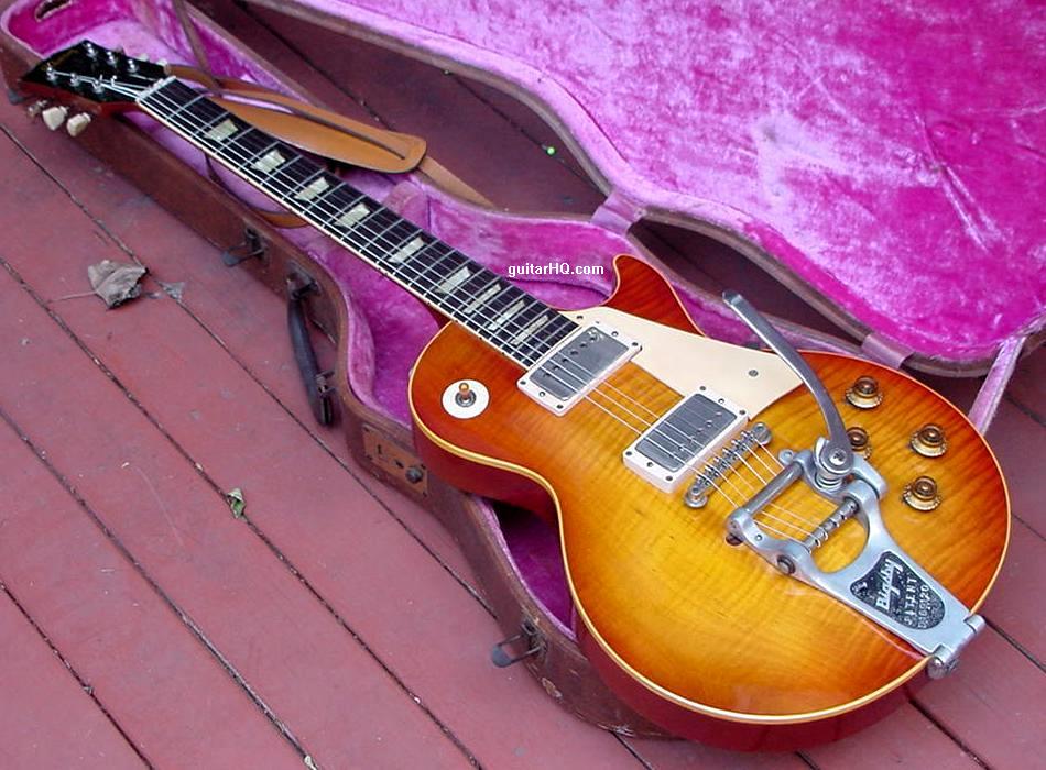 Gibson Les Paul Sunburst Standard guitar info 1958 1959 1960 sun