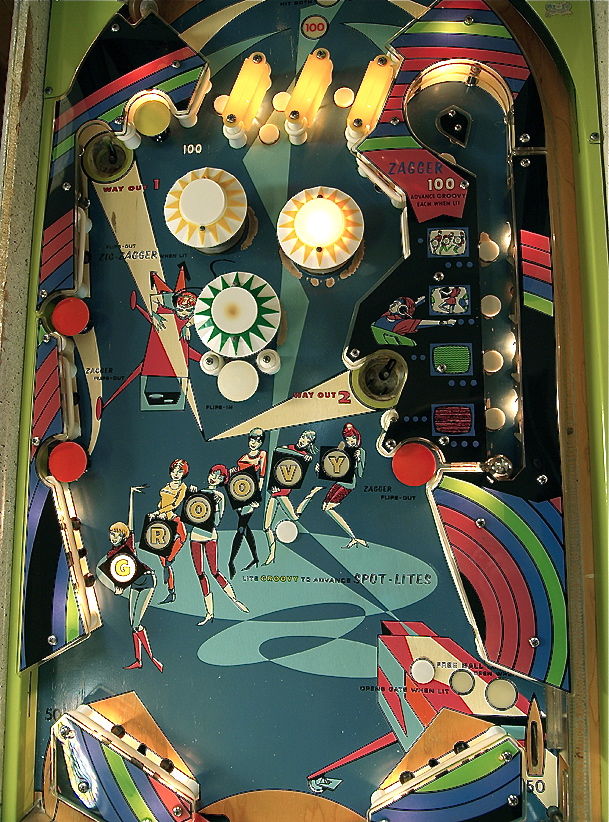 Bally MiniZag pinball machine 1968 USA coin operated arcade pinball game