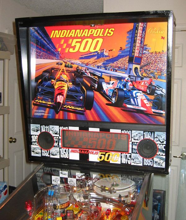 Bally/Williams Indianapolis 500 pinball machine collector buying