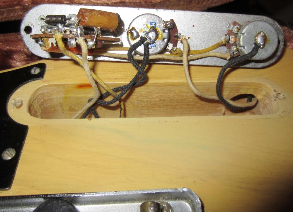1952 Fender Telecaster 1953 Fender Tele guitar 52 53 ... guitar volume control wiring diagram for 