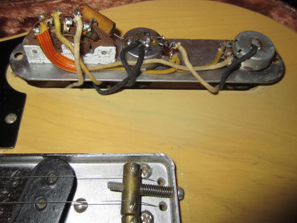 1952 Fender Telecaster 1953 Fender Tele guitar 52 53 ... 3 way switch telecaster pickup wiring diagram 